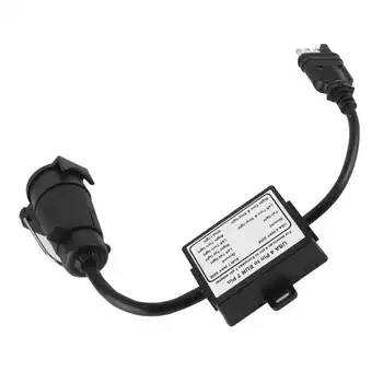 Соединитель для прицепа, преобразователь света США 4 Pin в EUR 7 Pin Адаптер, Разделяющий сигнал остановки/торможения, соединитель для прицепа