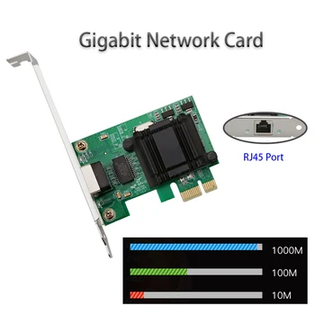 игровая Гигабитная Сетевая карта PCIE RJ-45 LAN Адаптер для настольных компьютеров с портом RJ45 игровой адаптивный Быстрый Ethernet PCI Express 10/100/1000 Мбит/с