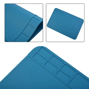 Термостойкий силиконовый коврик для ремонта мобильных телефонов ноутбуков и многого другого, водонепроницаемый и пылезащитный для легкой чистки