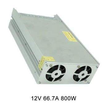 AC180V-250V Светодиодный импульсный источник питания 12V 66.7A 800W Алюминиевый профиль, непромокаемый драйвер постоянного напряжения, трансформатор