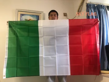 НЕБЕСНЫЙ ФЛАГ ИТАЛИЯ Флаг 90x150 см подвесной полиэстер зеленый белый красный Италия Итальянский флаг для украшения дома Фестиваля