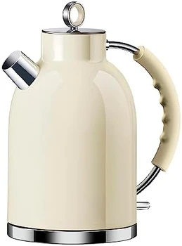 Чайник Kttle из нержавеющей стали, Нагреватель воды быстрого кипячения 1,6 л, 1500 Вт, Без бисфенола А, Беспроводной, Автоматическое отключение, Защита от вскипания