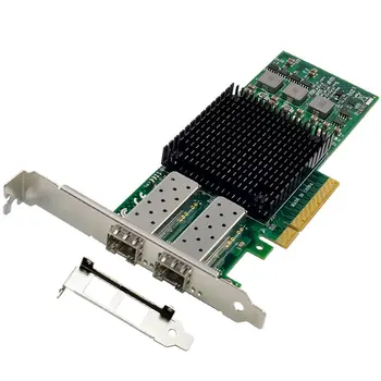 BCM57810 10 ГБ двухпортовая конвергентная сетевая карта SFP + PCIe x8 Ethernet