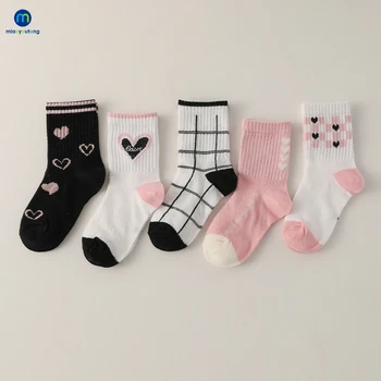 5 Пар/лот, Модные Весенне-летние Сетчатые Хлопчатобумажные Детские носки, Детские Высокоэластичные Дышащие носки для маленьких девочек и мальчиков, Sokcs Miaoyoutong