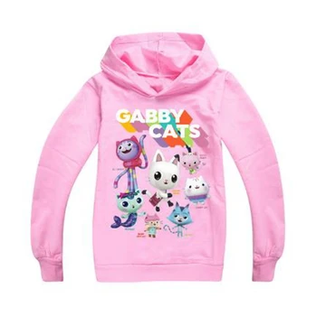 Gabby's Dollhouse/ толстовка с капюшоном для мальчиков, Детская одежда, толстовка, детское пальто, Осенняя детская одежда с героями мультфильмов 