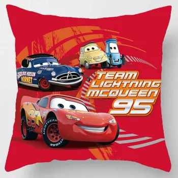 Наволочка Disney McQueen Cars Shams для Декора детской Спальни, постельное белье с 3D Принтом, наволочки для мальчиков, 1 штука, 45*45 см, Детские