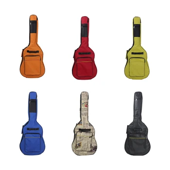 Универсальная сумка для гитары, Хлопчатобумажная Утолщенная Защита Безопасности С небольшим карманом, Рюкзак-сумка для гитары