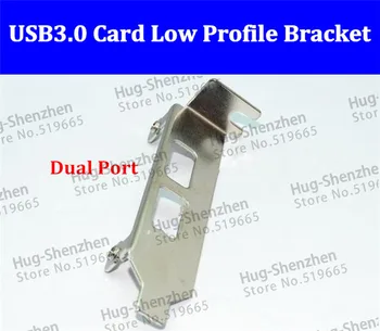 Высококачественный адаптер Powerover USB3.0 с 2 портами PCI-e, карта USB3.0, низкопрофильный кронштейн 8 см для карты ASM1042/NEC, 100 шт./лот