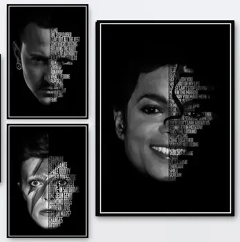 Майкл Джексон Цитата Скандинавский Принт Художественный холст Плакат Для гостиной Декор Дома Настенное Изображение