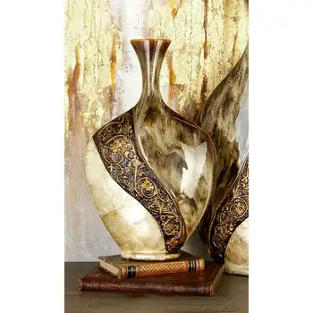 Традиционная керамическая декоративная ваза с детальной гравировкой в виде виноградной лозы и дизайном колбы овальной формы, 11 терракотовых горшков, садовые горшки &