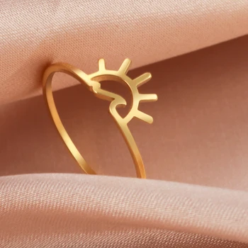 Кольца Cazador Summer Sun Wave для женщин, Минималистичный Закат, кольцо на палец, Ювелирные изделия, Подарок на праздник 2023, Оптовая продажа