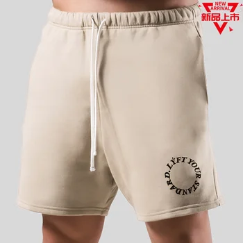 Летние Новые Спортивные Повседневные шорты для фитнеса LFYT, Свободные Модные Шорты Five Cent, мужские шорты с принтом