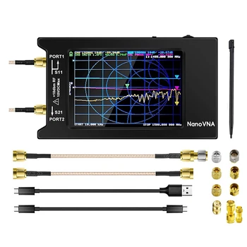 Векторный сетевой анализатор NanoVNA-H4 с дополнительной калибровкой SMA 10 кГц-1,5 ГГц Измерение анализатора антенн HF VHF UHF (4 дюйма)