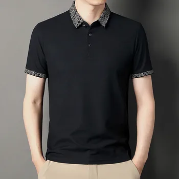 Мужская модная рубашка, Повседневная рубашка с коротким рукавом, хлопковый топ с цветным блоком, корейский модный пляжный