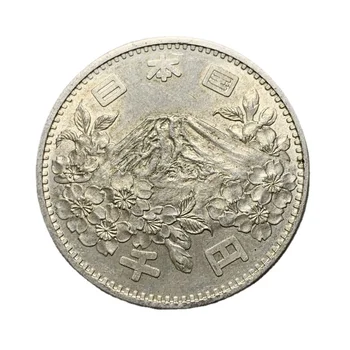 Япония 1964 Токийские Игры Гора Фудзи 1000 Юаней Памятная Серебряная Монета 20 г 100% Оригинал