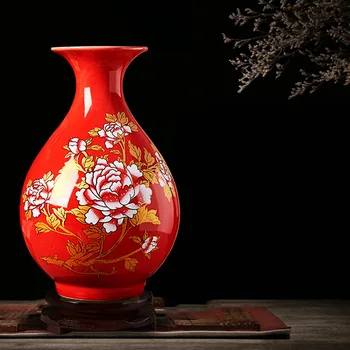 Цзиндэчжэнь-Старинные китайские традиционные вазы, украшения для дома, Предметы мебели с гладкой поверхностью