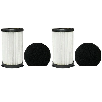 2 Комплекта сменных моющихся Hepa-фильтра и губки для проводного пылесоса MooSoo D600 D601 Запасные аксессуары