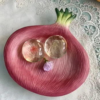 Керамическая тарелка для сушеных фруктов Onion, лоток для хранения конфет, декор для дома, кухни, гостиной, тарелка для салата, свадебные украшения