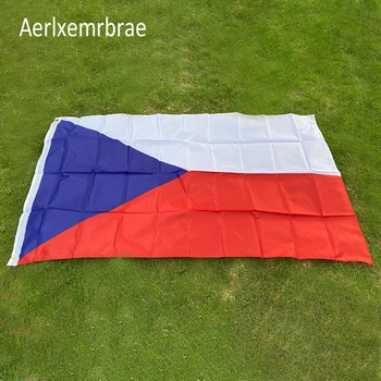 Бесплатная доставка Флаг aerlxemrbrae 90*150 см Чешский флаг Висит Полиэстер Национальный флаг Чешской Республики флаг