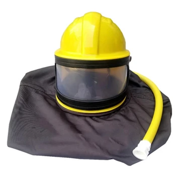 1 комплект ПВХ материала ABS для пескоструйной обработки, защита для пескоструйной обработки, шлем для пескоструйной обработки, защитная маска для шлема