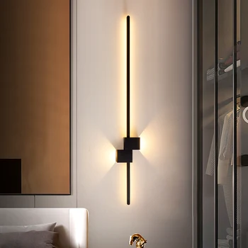 Новый современный минималистичный светодиодный внутренний настенный светильник, Черно-белый настенный декоративный настенный светильник, Комнатный декоративный настенный светильник, Внутреннее освещение