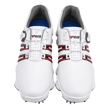 Обувь для гольфа PGM мужская обувь для гольфа с широкой подошвой, вращающиеся шнурки, водонепроницаемые и дышащие, новые
