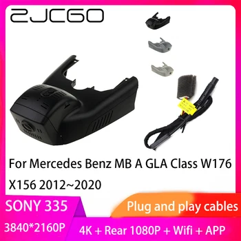ZJCGO Подключи и Играй Видеорегистратор Dash Cam 4K 2160P Видеомагнитофон для Mercedes Benz MB A GLA Class W176 X156 2012 ~ 2020