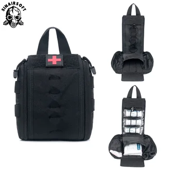 SINAIRSOFT Tactical Molle First Aid Kid Утилита Медицинская сумка Поясная сумка Для Выживания Медицинская сумка для Охоты На открытом воздухе Нейлоновый Чехол Аксессуар