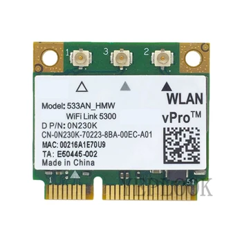 5300 533AN HMW 450 Мбит/с двухдиапазонная беспроводная карта 2,4 G 5 ГГц half Mini PCI-e Intel WiFi Card