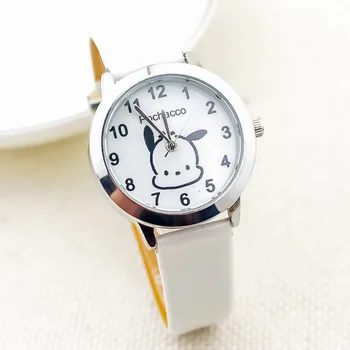 Горячие часы Sanrio серии Pacha Dog Melody, Детские наручные часы с мультяшным ремнем, Студенческие кварцевые часы, Подарок На День Рождения, креативный подарок