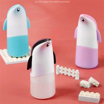 Милый пингвин, умная Пенка для мытья мобильного телефона, бесконтактное дезинфицирующее средство, индукционный дозатор мыла, индукционная лампа для детей