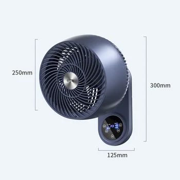 60 Вт Небольшой настенный электрический вентилятор Бытовая Циркуляция воздуха Ванная Комната Кухня Настенный без перфорации многоступенчатый сильный ветер