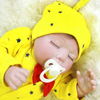 OtardDolls 55 см Новорожденный Реборн Кукла Ткань Тело Закрывающий глаз Детские игрушки для Детей Подарок на День Рождения Пластиковая кукла На заказ
