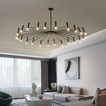 Скандинавская цветущая светодиодная люстра Современный подвесной светильник для гостиной Спальни Домашние светильники для отделки потолочных светильников