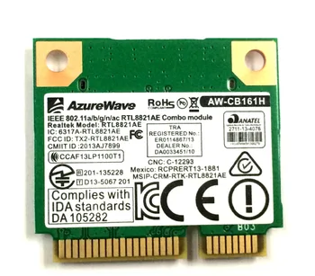 Новая Беспроводная Сетевая карта Azurewave AW-CB161H Для Realtek RTL8821AE 802.11AC 433 Мбит/с WiFi Bluetooth 4,0 Беспроводная 2,4/5,0 ГГц