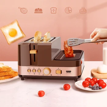 HX-5091 4 В 1 Многофункциональная Электрическая Машина Для Завтрака Тостер Машина Для Приготовления Сэндвичей Бытовая Сковорода Хлебопечка Пароварка Для Яиц