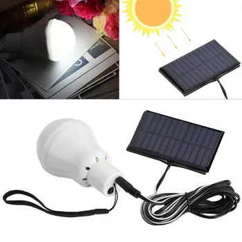 CoRui Портативная светодиодная лампа на солнечной батарее с питанием от панели Аварийная лампа для наружного сада