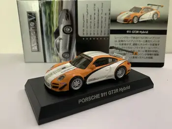 1: 64 KYOSHO Porsche 911 GT3R гибридная коллекция, литая под давлением модель тележки из сплава, украшения в подарок