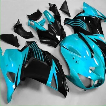 Комплект обтекателей Inejction mold для KAWASAKI Ninja ZX14R 2006 2007 2008 2009 2011 ZX14R 06 07 08 09 10 11 синий черный ABS комплект обтекателей