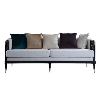 Китайский стиль диван из массива дерева комплект диван ткань современный дизайн диван