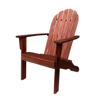 Деревянный уличный стул Adirondack, темно-коричневый деревянный стул