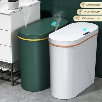 2022 Новое 16л умное мусорное ведро для ароматерапии большой емкости, ванная комната, туалет, настольный умный датчик, мусорное ведро, автомобильное мусорное ведро