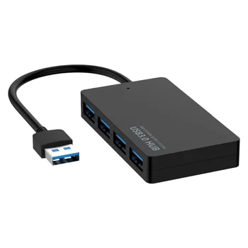 Высокоскоростной концентратор USB 3.0 5 Гбит/с, 4 порта, USB-разветвитель, адаптер для питания ПК, ноутбука