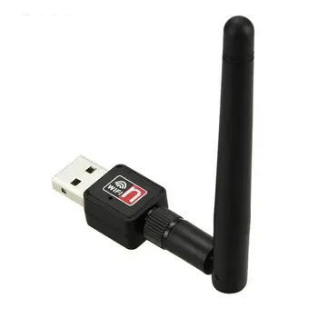 WiFi Адаптер Беспроводной USB-адаптер 5,8 ГГц/2,4 ГГц Однополосный USB-адаптер 150 Мбит/с 2dBi Внешние антенны Поддерживает XP Dropshipping