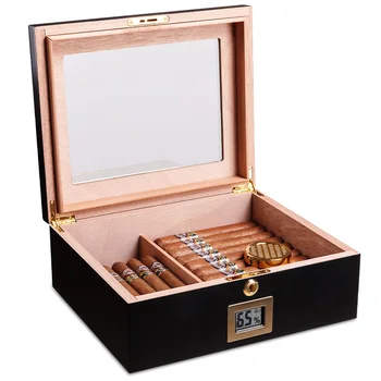 Коробка для сигар Из Кедрового дерева, Хьюмидор Большой Емкости, Коробка для сигарет Humidor